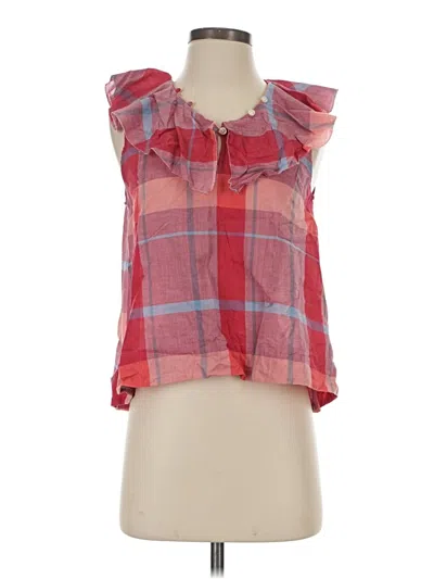 Pre-owned Isabella Sinclair Sleeveless Blouse In Red