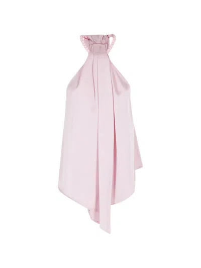 Isabelle Blanche Beaded Top In Pink