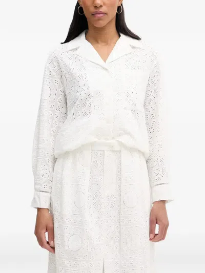 Isabelle Blanche Broderie Anglaise Shirt In White