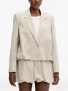 Isabelle Blanche Bubble-hem Blazer In Multi