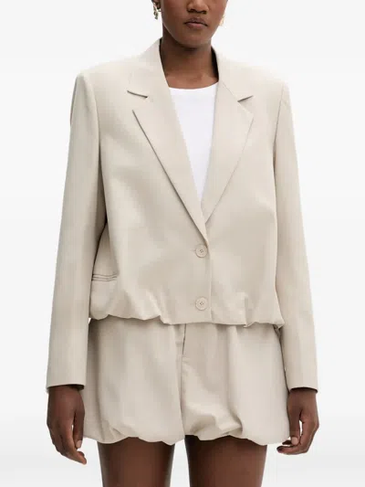 Isabelle Blanche Bubble-hem Blazer In Multi