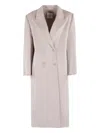 Isabelle Blanche Buttoned-up Long-sleeved Jacket In Gray