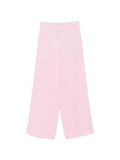 Isabelle Blanche Concealed-fastening Tailored Trousers In Pink