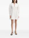 Isabelle Blanche Cotton Midi Dress In White