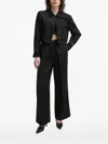 Isabelle Blanche Cropped Buckle-cuff Jacket In Multi
