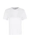 Isabelle Blanche Cut-out Tie-back T-shirt In White