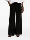 Isabelle Blanche Drawstring Trousers In Black