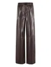 Isabelle Blanche Elastic-waist Trousers In Brown