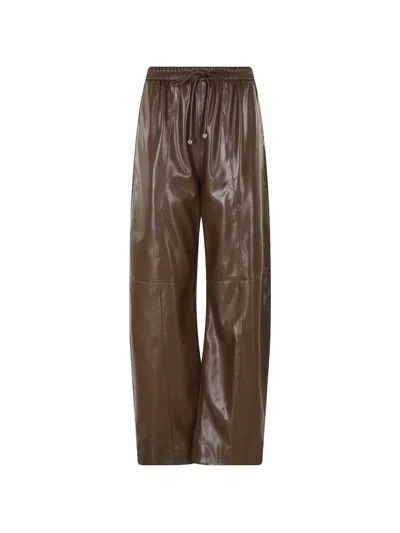 Isabelle Blanche Elasticated-waist High-waisted Trousers In Multi