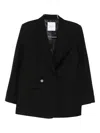 Isabelle Blanche Embellished Blazer In Black