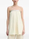 Isabelle Blanche Embellished Blouse In White