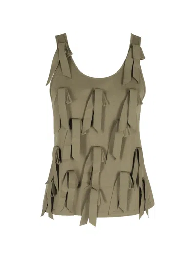 Isabelle Blanche Fiocchi Tank Top In Green