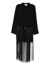 Isabelle Blanche Fringed Dress In Black