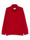 Isabelle Blanche Funnel-neck Jumper In Red