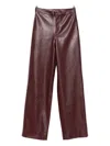 Isabelle Blanche High-waisted Trousers In Brown