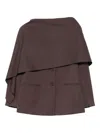 Isabelle Blanche Layered Blazer In Brown