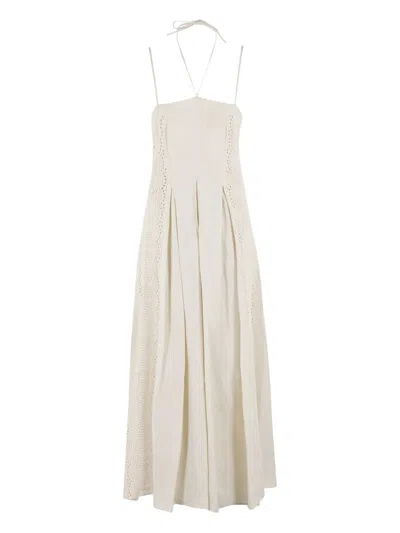 ISABELLE BLANCHE LINEN MIDI DRESS