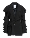 Isabelle Blanche Paris Woman Blazer Black Size S Polyester, Viscose, Elastane In Black