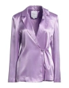 Isabelle Blanche Paris Woman Blazer Lilac Size S Viscose In Purple