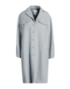 Isabelle Blanche Paris Woman Coat Sky Blue Size Xs Wool, Viscose, Tencel, Polyamide In Blue