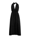 Isabelle Blanche Paris Woman Midi Dress Black Size M Cotton