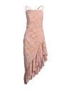 Isabelle Blanche Paris Woman Midi Dress Pink Size S Cotton In Pink