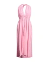Isabelle Blanche Paris Woman Midi Dress Pink Size S Cotton