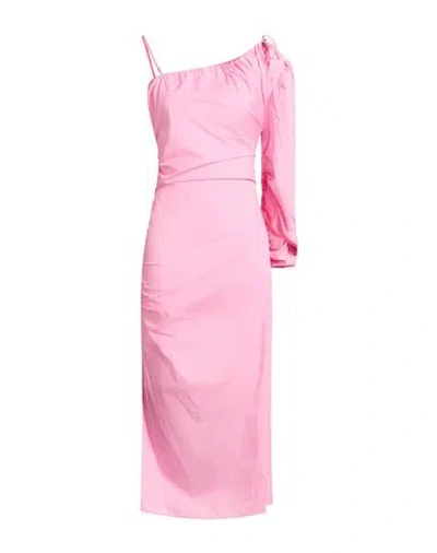 Isabelle Blanche Paris Woman Midi Dress Pink Size Xs Cotton