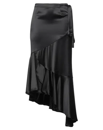 Isabelle Blanche Paris Woman Midi Skirt Black Size Xs Acetate, Polyester