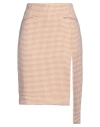Isabelle Blanche Paris Woman Midi Skirt Camel Size M Polyester, Viscose, Elastane In Beige