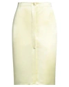 Isabelle Blanche Paris Woman Midi Skirt Lime Green Size S Acetate, Polyester
