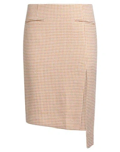 Isabelle Blanche Paris Woman Midi Skirt Sand Size S Polyester, Viscose, Elastane In Beige