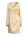Isabelle Blanche Paris Woman Mini Dress Beige Size L Viscose