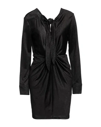 Isabelle Blanche Paris Woman Mini Dress Black Size M Acrylic, Modal