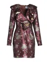 Isabelle Blanche Paris Short Dresses In Brown