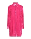 Isabelle Blanche Paris Woman Mini Dress Fuchsia Size M Viscose, Polyamide In Pink
