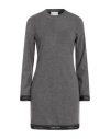 Isabelle Blanche Paris Woman Mini Dress Grey Size M Polyester, Viscose, Elastane In Grey