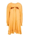 Isabelle Blanche Paris Woman Mini Dress Mandarin Size M Linen