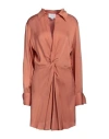 Isabelle Blanche Paris Woman Mini Dress Rust Size Xs Viscose In Brown