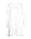 Isabelle Blanche Paris Woman Mini Dress White Size S Linen