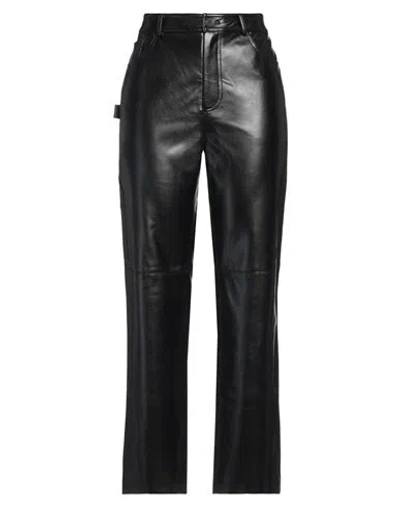 Isabelle Blanche Paris Woman Pants Black Size L Polyester, Polyurethane