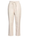 Isabelle Blanche Paris Woman Pants Cream Size S Polyester In White