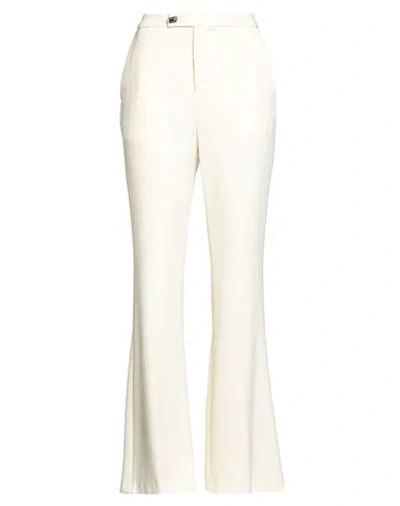 Isabelle Blanche Paris Woman Pants Cream Size Xs Polyester, Elastane In White