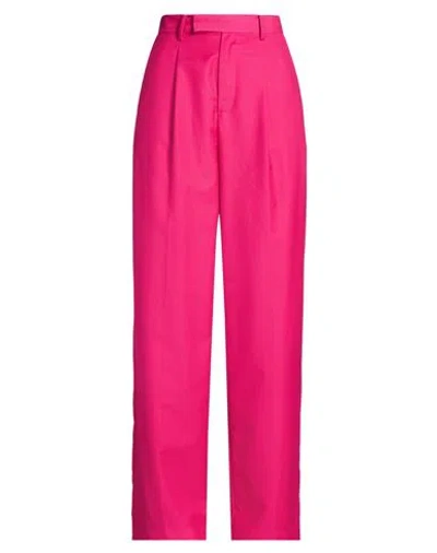 Isabelle Blanche Paris Woman Pants Fuchsia Size S Polyester, Viscose In Pink