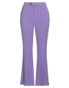 Isabelle Blanche Paris Woman Pants Mauve Size L Polyester, Elastane In Purple