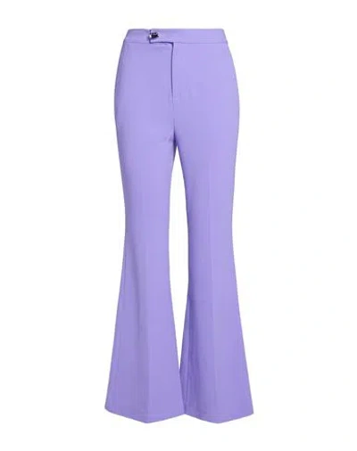 Isabelle Blanche Paris Woman Pants Lilac Size M Polyester, Elastane In Purple