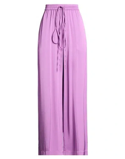 Isabelle Blanche Paris Woman Pants Mauve Size S Viscose In Purple