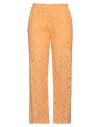 Isabelle Blanche Paris Woman Pants Orange Size Xs Cotton In Orange