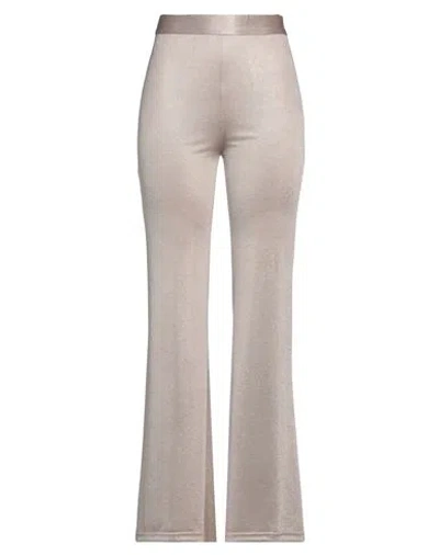 Isabelle Blanche Paris Woman Pants Sand Size M Acetate, Polyamide, Polyester In Beige