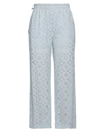 Isabelle Blanche Paris Woman Pants Sky Blue Size S Cotton